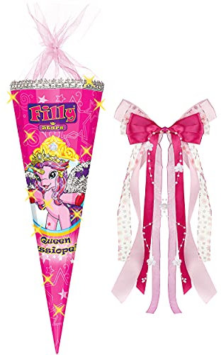 alles-meine.de GmbH stabile Spitze - aus Kunststoff - verschiedenes Zubehör frei wählbar - passend für 3-D Glitzer Effekt ! - Schultüte - Einhorn - Filly Stars - Pferd - 70..