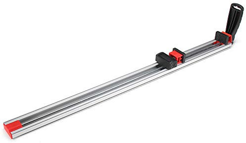 TuToy 24 Inch Woodworking Cutting Guide Wood Gauge Clamp Aluminum Alloy Grip Straight Edge