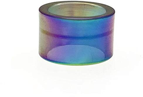 Fang-denghui 10 Stück Regenbogen/bunter Glasersatz Drip Tip Vape Mundstück gepasst for SMOK TFV16 Behälter (Farbe : Rainbow)