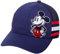 Disney Men's Baseball Cap Mickey Mouse Curved Brim Snap-Back Hat, Mickey Navy/Black