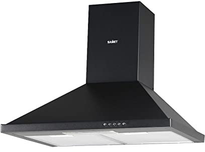 Cappa a piramide 60 cm Eolo60 Samet colore nero