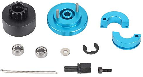 Kupplungsvariator, RC-Geschwindigkeitskupplungssatz RC Zubehör 13T Kupplung, Rc Car Kupplungslager Set 1/10 RC-Kupplungs- und Lagersatz Geeignet für Rc Crawler 1/10 RC Nitro Motor(Blau)