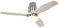 Energiespar Deckenventilator Aerodynamix Eco 112 cm Chrom gebürstet/Holz Natur