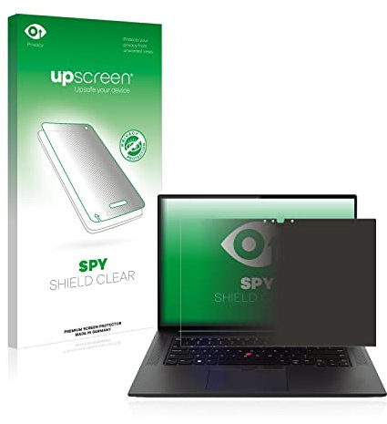 upscreen Anti-Spy Blickschutzfolie für Lenovo ThinkPad X1 Extreme 16 Touch (5. Gen.) Made in Germany, Privacy Folie [Blaulichtfilter]