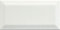 Metro White Ceramic Wall Tile Subway Brick Effect, Bevelled Edges Bathroom Kitchen Tile, Gloss Finish - Box of 50,1M², 100 x 200mm