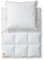 RIBECO GERMANY 155x220 cm weiß - Wärmeklasse: warm - Komfort: normal - Kissengröße: 80x80 cm 80x80 cm Daunendecke, Gänsedaune, hochwertig, Qualität, Set, Made in Germany