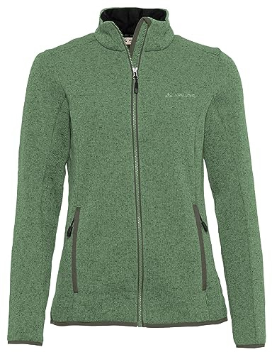VAUDE Damen Fleece Jacke Rienza Jacket IV, angenehm warm und strapazierfähig, atmungsaktiv, willow green, 38