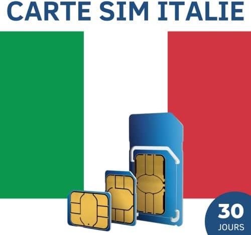 NomadBento Prepaid-SIM-Karte für Italien, 30 Tage gültig, 1 GB Internetdaten, LTE, TIM, Vodafone, Wind Tre, Iliad