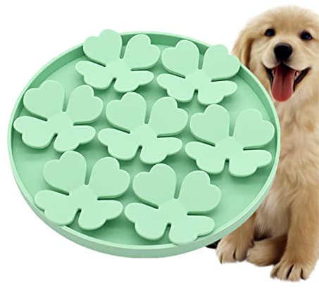 Lambo Tapis à lécher pour Chien | Tampon à lécher au cacahuète Suction Dog - Puzzle Feeder avec Ventouse, Motif Fleurs surélevées pour Yaourt à l'eau, Aliments humides ou secs