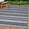 Carpettex Outdoor Teppich Wetterfest 80x150 cm Läufer, Sisal Optik, Schwarz - Ideal für Balkon, Garten, Terrasse, als Küchenläufer - In&Out Teppich Waschbar, Flachgewebe, Pflegeleicht, Vintage Design