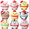 Skylety 9 Stück Mini Plüschtiere 3,15 Zoll Weihnachten Stofftier Kuscheltier Plüschtiere Schlüsselanhänger Deko Plüschtierspielzeug Set Geschenke für Kinder Weihnachten Geburtstag Partyzubehör