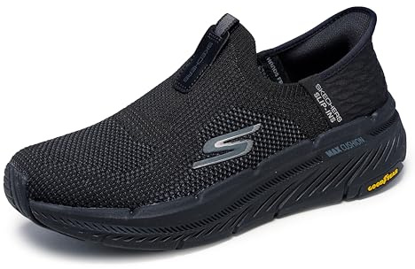 Skechers Herren-Sneaker zum Hineinschlüpfen Max Cushioning Premier 2.0, Schwarz/Schwarz, 48.5 EU
