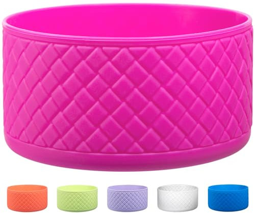 VGHNQ Silicone Boots for Hydro Sport Flask 32 oz 40 oz, Bottom Boot Protector Sleeve Cover for Hydro Sport Flask Water Bottle Accessories (Fits Hydro 32oz-40oz Bottles, Carnation)