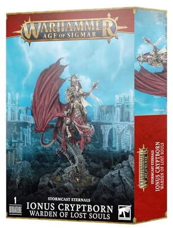 Warhammer - Age of Sigmar: Stormcast Eternals - Ionus Cryptborn, Guardián de las Almas Perdidas - Juego de Miniaturas - 168+ - Fantasía