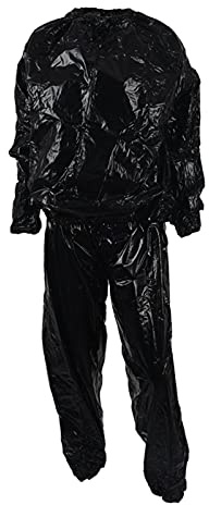 AMAZWI Tragbares Sauna-Dampfzelt 2 stücke Heavy Duty Fitness Gewichtsverlust Sweat Sauna Anzug Übung Gym Anti-Rip Black L & XL. Persönliches Sauna-Dampfbad für zu Hause