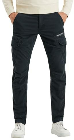 PME Legend Herren Cargohose NORDROP - Tapered Fit - Blau Grün W29-W40 Stretch, Größe:33W / 34L, Farbe:Blue 5073