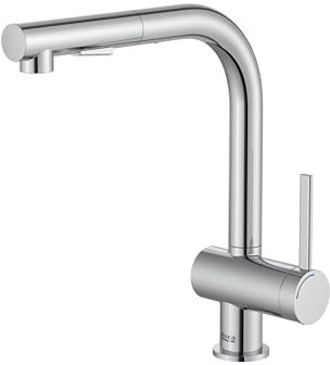Roca A5A851FC00 Mezclador Cocina, Coleccion Ona, Caño Extraíble, Cromado