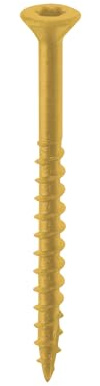 Nuvo Iron #8 Screw, 3, Torx Head, Tan, 250 Count