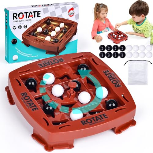 Track Logic Board, 4 Vier Gewinnt Spin, STEM Brettspiele, Puzzle Logik Strassenbauer Kinderspielzeuge, 2 Spieler Schnellstrategie Brettspiel für Orbitos Brettspiel Connect 4