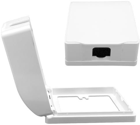 KRISFD Cubierta Autoadhesiva Para Enchufes 2 Pcs Tipo 86 Interruptor Enchufe Caja Tapa De Enchufe De Baño Caja De Enchufe Impermeable Autoadhesivo Para Baños y Cocinas Hogar y Exteriores Blanco
