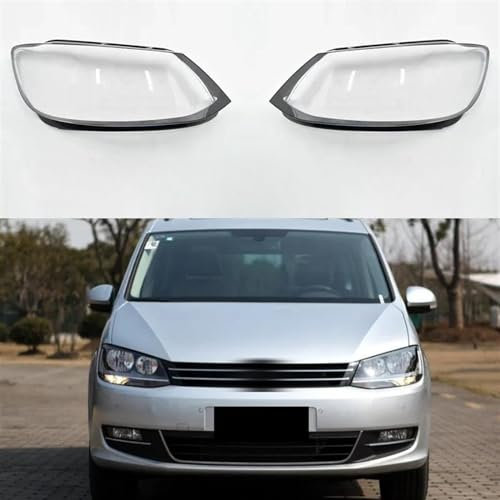 REIJAX Auto Scheinwerferglas Abdeckungen für VW Sharan 2012-2019,Transparent Lichtscheibe Scheinwerfer Abdeckung Auto Frontscheinwerfer Linsenabdeckung,A/Left