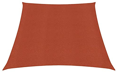 CIADAZ Sonnensegel, 160 g/m², Terrakotta, 3/4 x 2 m, HDPE, UV-Schutz, Sonnensegel für Terrasse, UV-Schutz, Sonnensegel für Patio