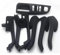 Auto Innentürgriff Auto Türgriff Innen Schwarz Für VW Für Golf 5 Für GTI Für Jetta MK5 Innentürgriff Innentür Armlehne Panel Türgriff 1K0 868 040B(7pcs)