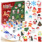 Adventskalender 2024 Kinder Malset, 24 Tage Weihnachtskalender Countdown Advent DIY Kreative Kunst und Kunsthandwerk für Kinder, Adventskalender 2024 Weihnachten Spielzeug Geschenke für Jungen Mädchen