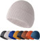 Enwokran Wintermütze Mütze Herren Damen Strickmütze Roll up Edge Cuffed Beanie Klassisches Design Herrenmütze Modern Weich Elastisch Haube Atmungsaktivem (Beige)