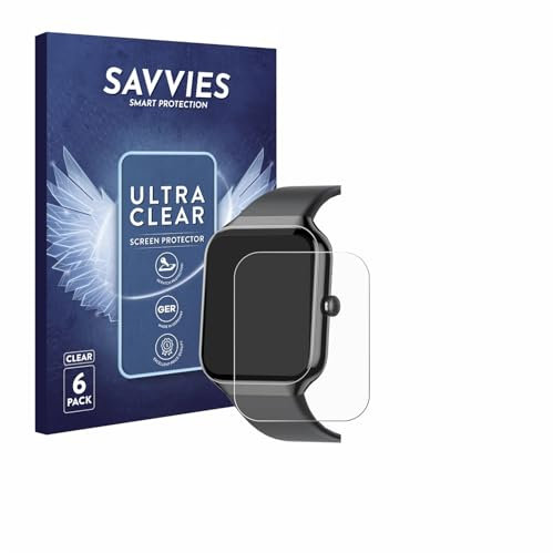 savvies Protector Pantalla para Jugeman P99 1.96 (6 Unidades) Película Ultra Transparente