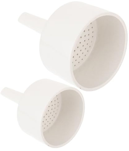 ULTECHNOVO Set Di Imbuti Buchner in Ceramica Bianca 2 Pezzi 60 Mm E 80 Mm Attrezzatura Essenziale Per La Filtrazione Da Laboratorio