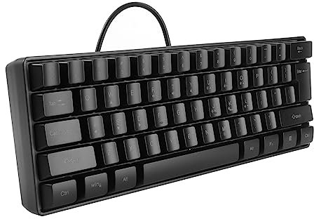 CIYODO Gaming Keyboard Rgb 61 Keys Mini Keyboard Backlight Office Computer Keyboard Ergonomic Design