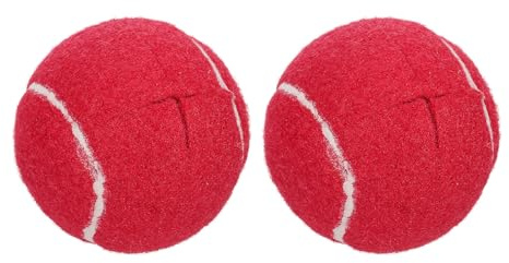 QUARKZMAN 2 Stück Vorgeschnittene Walkers Tennisbälle, Universelle Vorgeschnittene Gleitball Walker Zubehör Gleiter für Möbelfüße und Bodenschutz, Rot