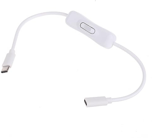 USB C a USB C Cable Tipo C Hombre A Tipo C Hembra Con Interruptor Carga Sincronización Cable Adaptador de Cable de Datos para Teléfono