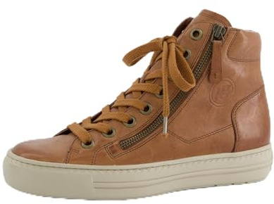 Paul Green Damen, Frauen High-Top Sneaker,straßenschuhe,Strassenschuhe,Sportschuhe,Freizeitschuhe,Turnschuhe,Mittelbraun (Mittelbraun),38 EU / 5.5 UK