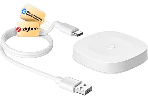 MOES Gateway Inteligente Inalámbrico Multimodo Tuya ZigBee y BLE | Hub Inteligente Inalámbrico Compatible, Smart Life, Control por Voz a través de Alexa Google Home