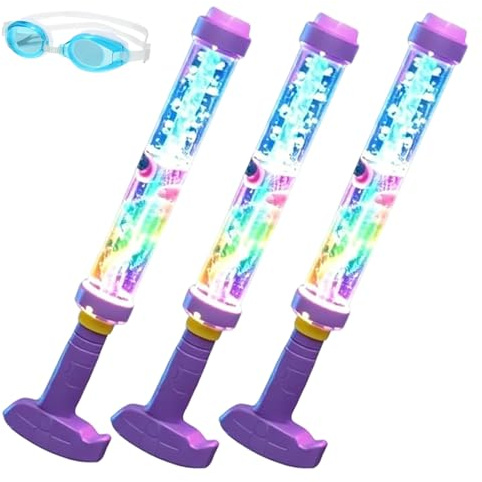 Lanzador de agua LED arcoíris brillante, lanzador de agua de fuegos artificiales, diversión de verano que explota como magia, pistola de agua arcoíris para fiestas en la piscina, juegos de agua de