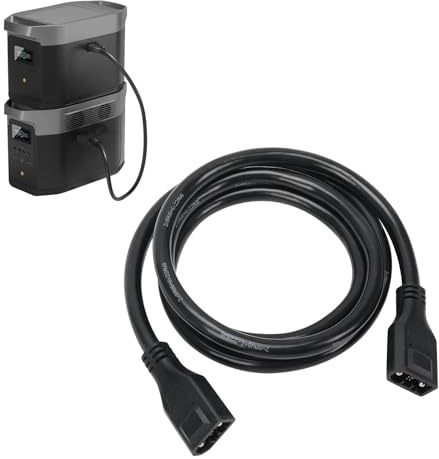 XT150 Extra Batteriekabel für EcoFlow, 2M Dual XT150 Steckerkabel | Wasserdicht, Anti-Aging, kompatibel mit Delta 2/2 Max, Delta Max, Delta 3/3 Plus, Delta 3 1500, Wave 2 und Wave 3