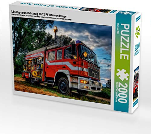 CALVENDO Puzzle Löschgruppenfahrzeug 16/12 FF BS-Hondelage 2000 Teile Puzzle quer | 2000 Teile Lege-Größe 90 x 67 cm Foto-Puzzle für glückliche Stunden