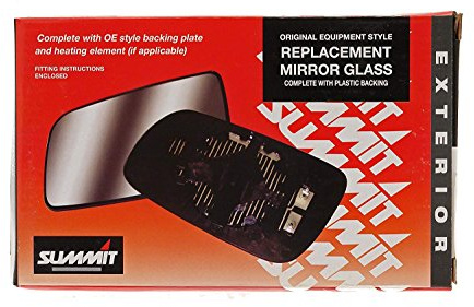 Summit Replacement Mirror Glass With Backing Plate (Fits on rhs of vehicle)