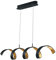 Eco Light LED Pendelleuchte Helix,dimmbare Hängelampe aus Metall in Schwarz/Gold,moderne Hängeleuchte,Höhe max. 120 cm, 20 Watt, 1200 Lumen, Lichtfarbe 3000 Kelvin (warmweiß)