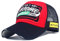 Trucker Mesh Baseballcap Awesome Distressed Snapback Vintage Used Look Retro Sommer Oldschool Kappe Mütze Cap Schirmmütze Basecap (schwarz/rot)