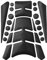 Alamor Adesivo per Moto Pad Adesivi per Honda/Suzuki/Yamaha/Kawasaki - Nero