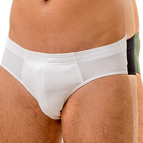 HERMKO 3300 3er Pack Herren Slip aus 100% Bio-Baumwolle