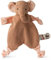 WWF CUB Club Schmusetuch, flach, Elefant, Rosa, mit Klettverschluss, weich, CE-Norm, 30 cm, 1 Stück