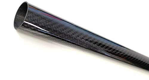 Tube en carbone brillant Ø 10 mm / fibre de carbone CFK Tube 3K sergé / longueur au choix (330 mm).