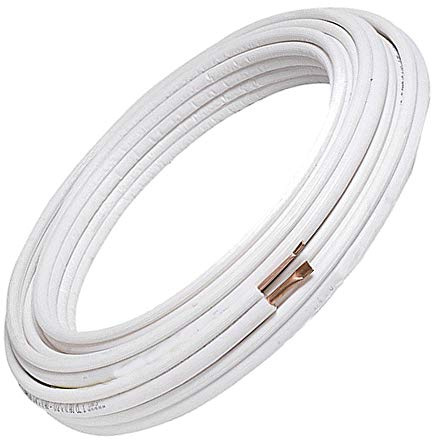 Tubos de cobre para aire acondicionado, par de 1/4 + 1/2, apto para gas R410A R407C R32 (15 + 15)