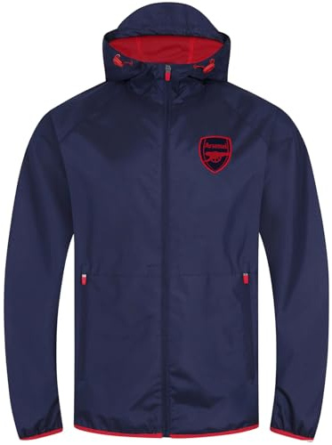 Arsenal FC Mens Jacket Shower Windbreaker Official Football Gift