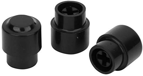 Dilwe Knob Tip Cap, 10 STÜCKE Pickup Switch Tip Cap Knob E-Gitarrenteil Zubehör Knob Cap(Schwarz)