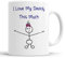 Faithful Prints Dad Mug from Daughter - I Love My Daddy This Much Mug (Girls) - 11oz Ceramic Gift for Dad Birthday Christmas from Daughter, Father's Day Coffee Cup, Novelty Present